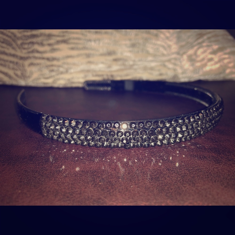Black Beaded Headband